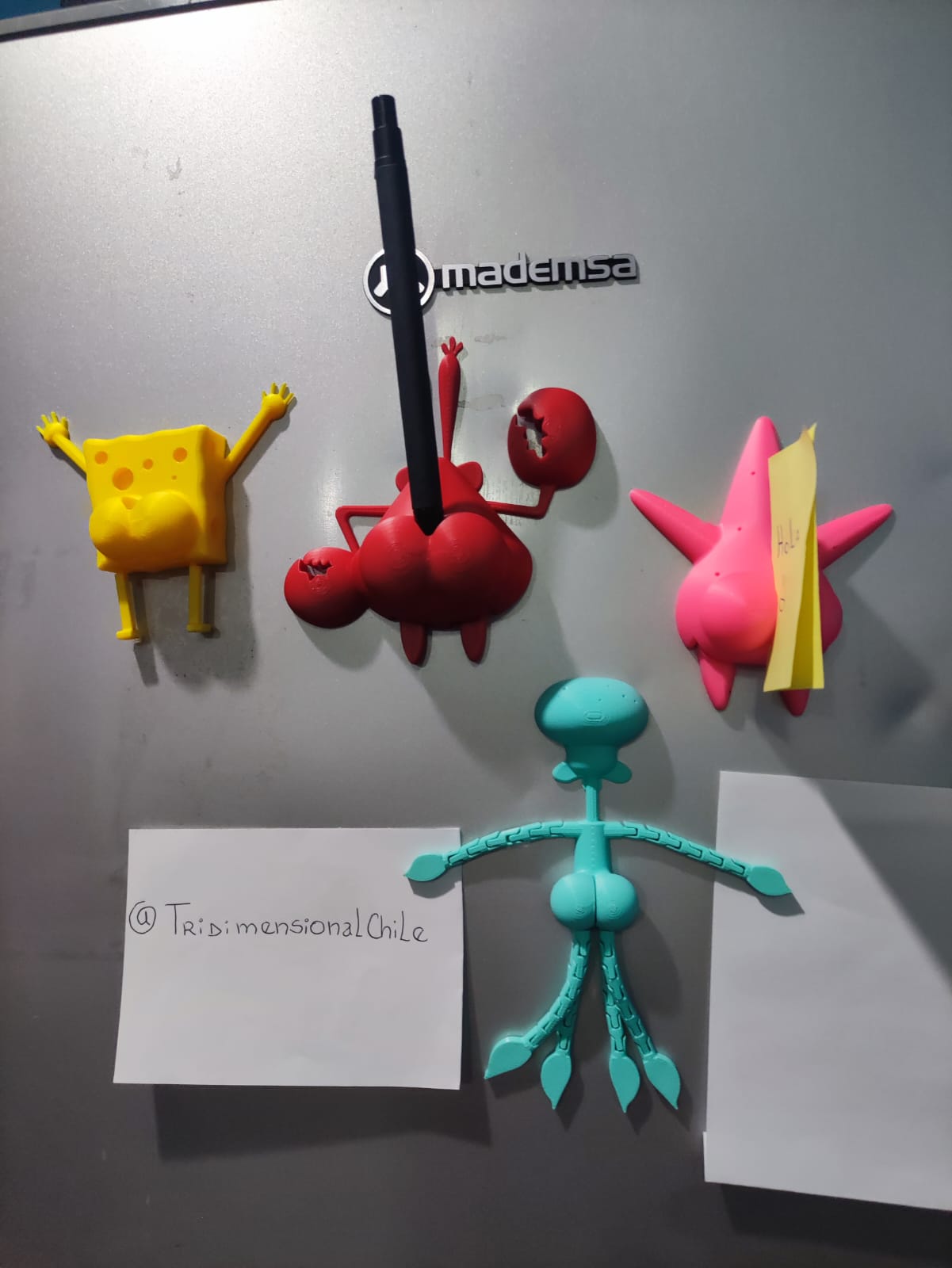 Pack de imanes bob esponja — impresión 3D Tridimensional Chile