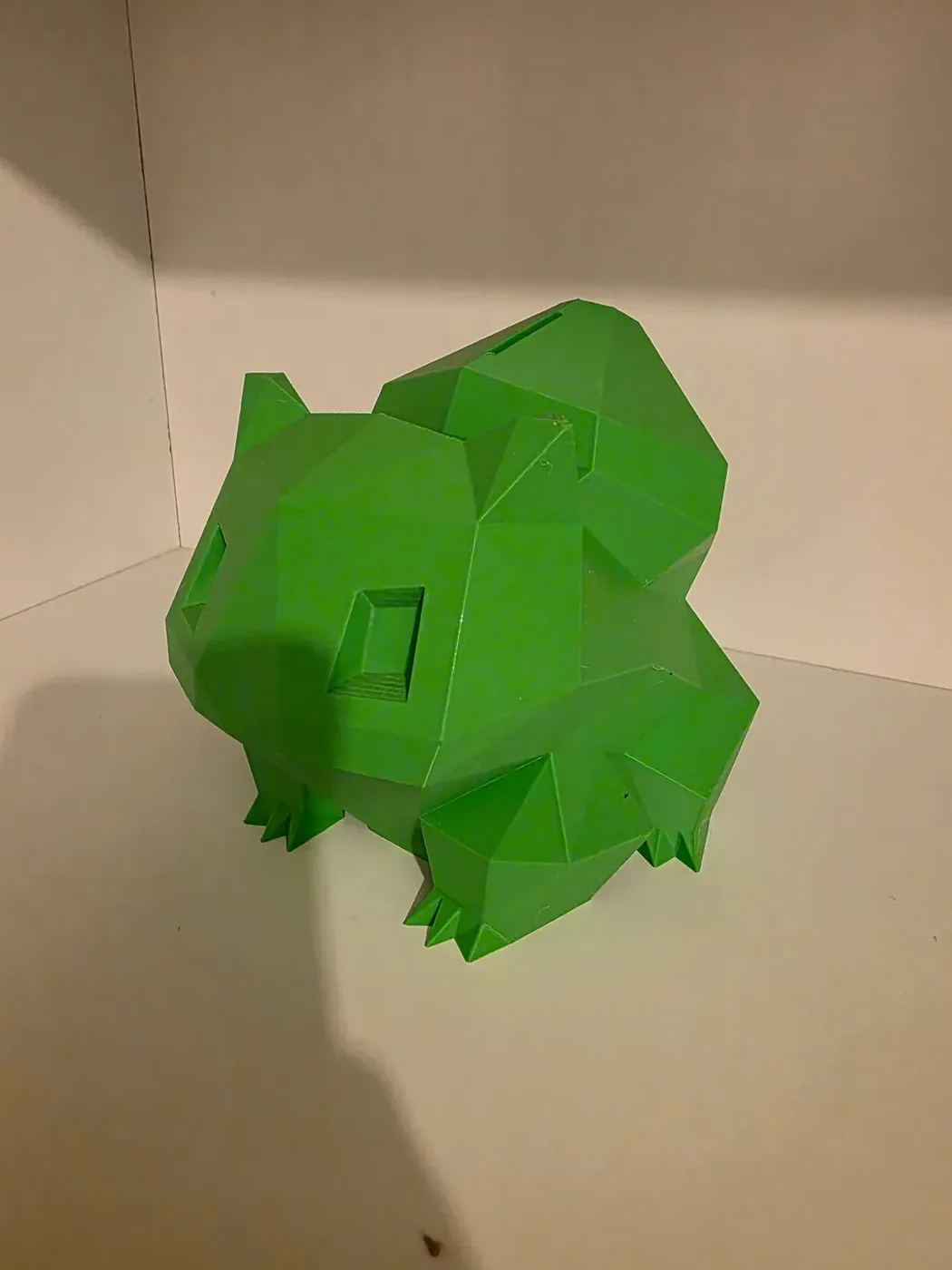 Alcancía pokemon Bulbasaur low poly — impresión 3D Tridimensional Chile