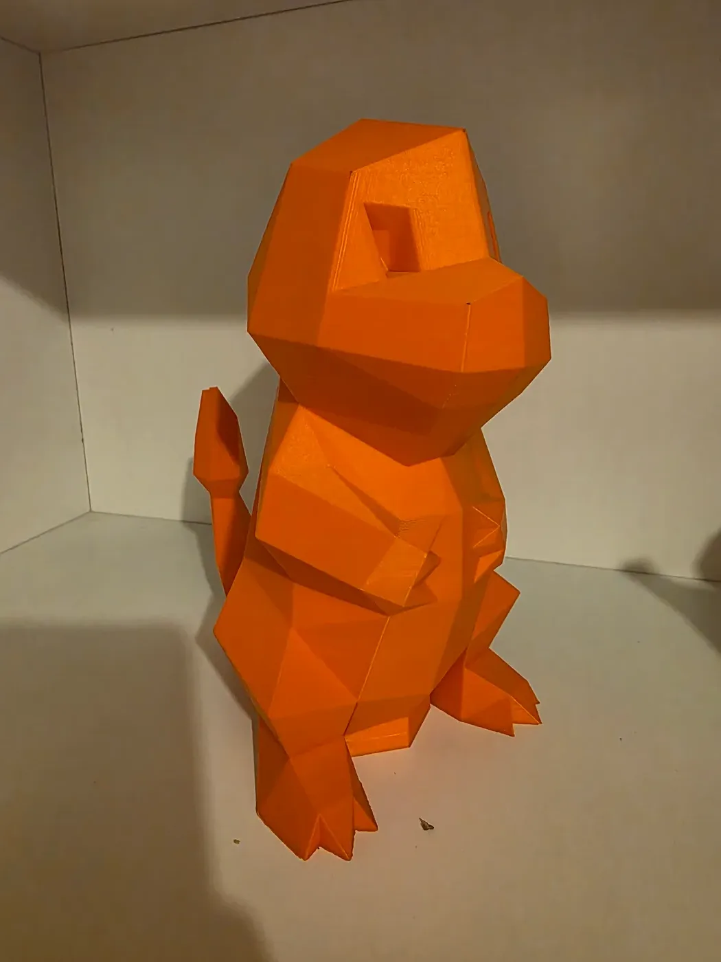 Alcancía pokemon Charmander low poly — impresión 3D Tridimensional Chile