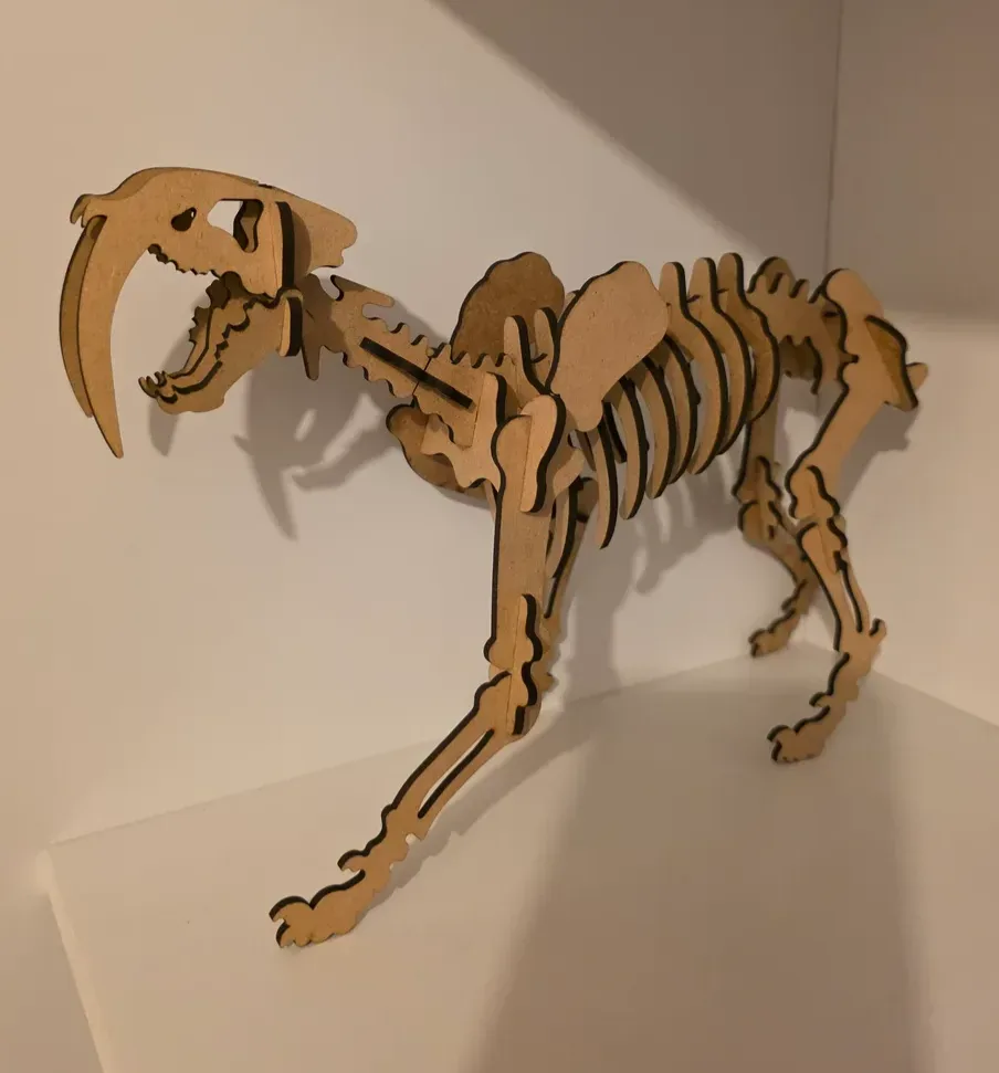 Rompecabezas 3D dientes de sable — impresión 3D Tridimensional Chile